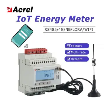 Acrel ADW300-LW868 LoRaWAN trifásico sem Fio de Medição Ethernet Medidor de Energia com LoRawan comunicação ADW300/LW