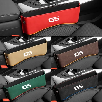 Multifunções Assento Intersticial Caixa de Armazenamento Para Lexus GS auto logotipo Assento de Carro Lacuna Organizador do Assento do Lado do Saco Reservado Cabo de Carregamento do Furo