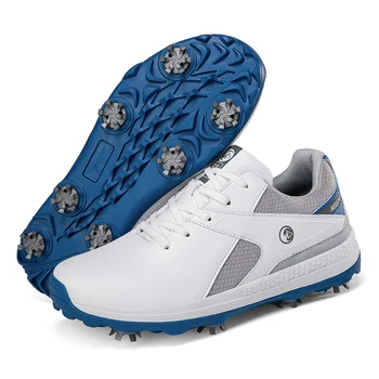 Novos Sapatos de Golfe Homens Picos de Golfe Veste para os Homens, o Peso Leve de Andar de Calçados de Luxo Atlético Tênis