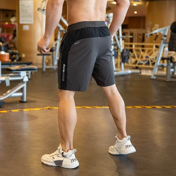 2023 Mens Fitness Executando Shorts Homens Calções de Desporto Respirável Secagem Rápida Ginásio de Treinamento de Calções de Desporto Corredores Zip bolso do Shorts