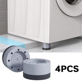 4Pcs Universal a Anti Vibração Almofadas Máquina de Lavar Pés de Borracha, Tapete Anti-vibração Almofada de redução de Ruído de Móveis de Elevação do Pé da Base de dados