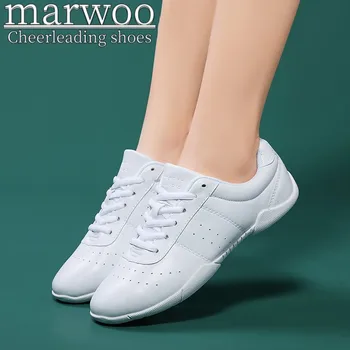 Marwoo torcida sapatos infantis de dança sapatos Competitivo aeróbica sapatos sapatos de Aptidão das Mulheres brancas de jazz de calçados esportivos 710