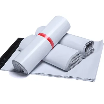 10Pcs Branco Auto-selo Adesivo Sacos de Correio de Armazenamento de Sacos de Plástico Poli Envelope Mailer Postal de Envio de Correspondência Sacos