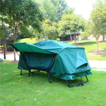 Portátil Camping Cama Dobrável Exterior Elevados CampingCot Tenda Equipamento, Um Plus