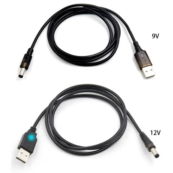 para Plugue Dc 5.5 x 2.5 mm Cabo USB para QC 2.0/3.0 USB para a Dc 12 Dropship