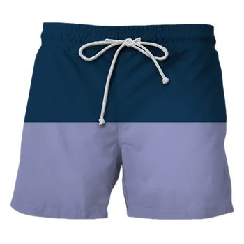 Casual Gráfico de Faixa de Praia, Shorts de Homens de Férias Havaiano Calças Curtas Impressos em 3D da Placa Tronco Swimsuit Mulher 2023 homme Gelo Shorts
