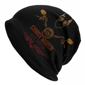 Chapéu De Ghost Rider Fina Caps Para Homens Mulheres Rota 66 Skullies Beanies De Esqui Caps Macio Bonnet Chapéus