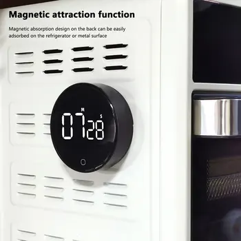 Digital do DIODO emissor de Cozimento em Contagem regressiva de Lembrete Recarregável USB Magnético Cozinhar Lembrar Relógio Despertador Volta Suporte de Projeto de Ferramenta de Cozinha
