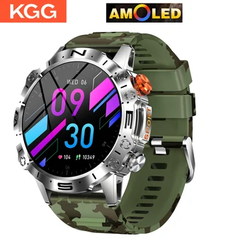 K59 AMOLED Smart Watch Homens 466*466 De 1,43 Polegadas 380mAh de Fitness Tracker Marcação Personalizado frequência Cardíaca IP67 Impermeável 100+ Sport Smartwatch