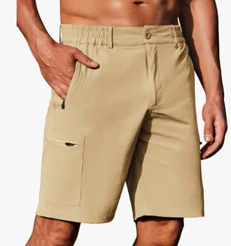 2023 Shorts Ocasionais de Mens Multi-bolso do Macacão de Mens Shorts de Verão Solto Esportes ao ar livre Casual Calças de Cinco Calças dos Homens