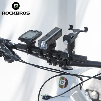 ROCKBROS guidão de Bicicleta de Extensão de Suporte de Telefone Gopro Gps Titular de Carbono Grão Multi-funcional de Montagem Suporte de Acessórios de Moto