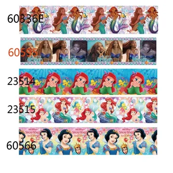 10yards Disney a Pequena Sereia, Branca de Neve, a Princesa Fita de Gorgorão para Hairbows Acessórios de Costura, Materiais de Artesanato