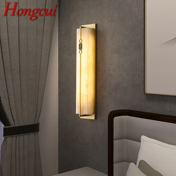Hongcui Bronze Parede do DIODO emissor de Luz Moderno em Mármore de Luxo Arandelas de Fixação de Interiores Decoração de Casa, Quarto, Sala de estar, Corredor