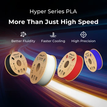 Creality Hyper PLA Filamento de 1,75 mm de Alta Fluidez de Alta Velocidade de Impressão 3D Material Estável de Extrusão de Spool Dimensional 1KG