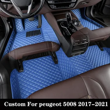 Carro Personalizado, Tapete Para Peugeot 5008 2017 2018 2019 2020 2021 Alta Qualidade Diamante De Luxo Mulher Tapete Almofada Do Pé De Acessórios Auto