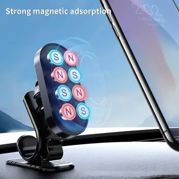 Suporte do telefone Multifuncional 360 Graus Rotatable superfície Convexa Montado Ímã de Sucção de Telefone do Suporte para Carro