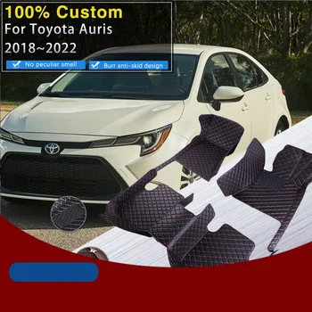 Tapetes De Carro Para Toyota Auris Corolla E210 2018~2022 Durável Tapetes De Couro De Luxo Em Carpete Anti Sujeira Do Tapete Protetor De Acessórios 2019