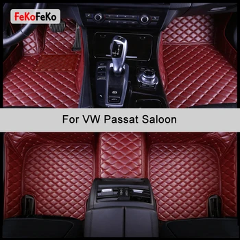 FeKoFeKo tapete para carros Personalizados Para VW Passat Salão de Limousine B5 B5.5 B6 B7 B8 Auto Acessórios Do Pé Tapete