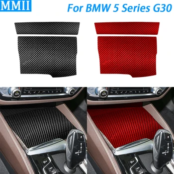 Para o BMW Série 5 G30 2016-2022 Real de Fibra de Carbono da Shift de Engrenagem da Caixa de Armazenamento Painel Tampa Decorativa do Interior do Carro Decoração Adesivo