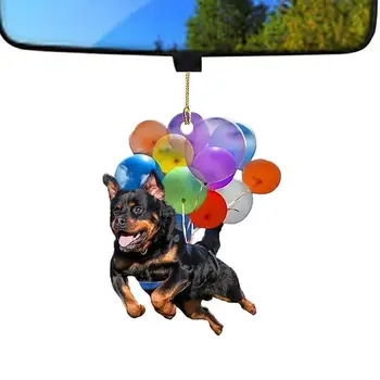 Balão Cão Carro Decoração Animal Cabide Ornamento Colorido Animal Cabide Espelho Retrovisor De Carro Acessórios Balão Animal Decoração Carro