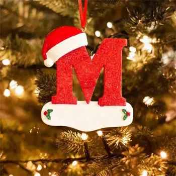 Árvore de natal Pingente 26 Carta de Feliz Natal e Decorações Para a Casa Natal DIY Acrílico Enfeite de Natal de Crianças Presentes 2024 Ano Novo