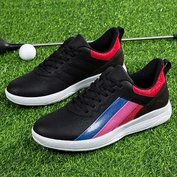 Melhor Venda de Sapatos de Golfe para Mulheres dos Homens de Couro de Treinamento de Golfe Casais do Esporte Tênis de Sola de Borracha os Homens Marca de Golfe Tênis Mulheres