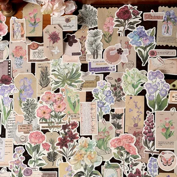 20 Pcs Buquê de Flores de Amor da Série Decorativa de Papel de Scrapbooking Manual de DIY Colagem Estética Diário de Material de Suprimentos de Artesanato
