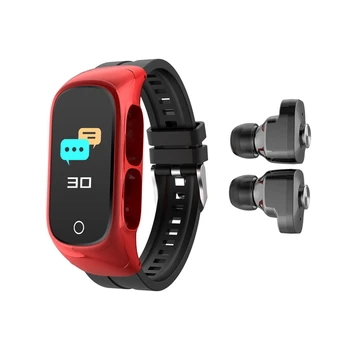 N8 Smart Watch, com Fones de ouvido sem Fio TWS BT-compatível 5.0 Chamada Fone de ouvido IP67 Esporte Smart Watch Relógio para Android ios Venda Quente