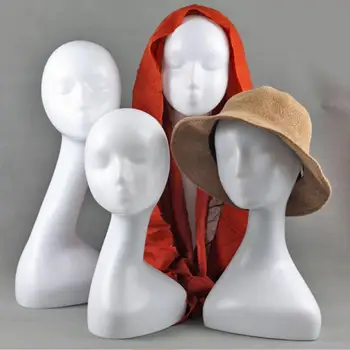 Feminino Manequim Cabeça/Chapéu De Jóias Óculos Cachecol Modelo De Exibição