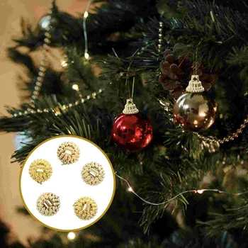 Bola decorativa Pingente Caps DIY Cobre Montagem de Stand de Pingentes de Enfeites de Natal, Peças Esfera de Plástico Pendurado Chapéu