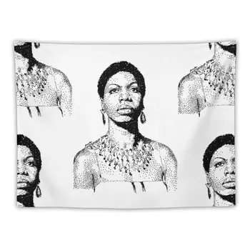 Nina Simone Retrato Famoso Músico De Jazz, Tapeçaria, Decoração Do Quarto De Decoração De Casa De Acessórios, Decorações De Parede