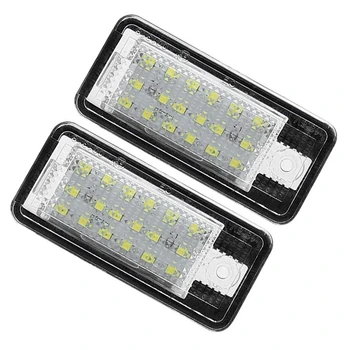 Carro LED Número de Licença Placa Lâmpada de Luz Branca para - A3 S3 8P A4 B6 B7 A5 A6 4F A8 S8