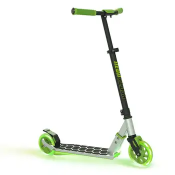 Flash Scooter com Luzes de LED Verde, Luz Deck & Rodas, Unisex