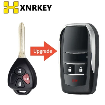 XNRKEY Nova Atualização 2/3/4 Botões Filp Dobrável Remoto Chave do Carro Shell Case Para Toyota Corolla RAV4 Camry Avlon Scion Chave Modificado