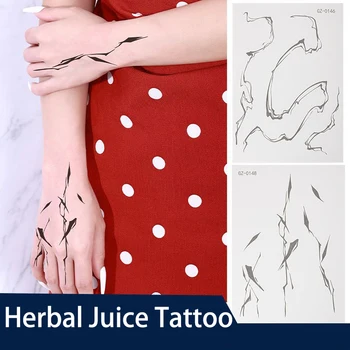 Ervas O Suco De Tatuagem Linhas Irregulares Personalizado Waterproof O Suor De Longa Duração Adesivos