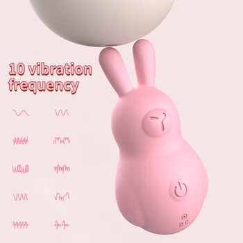 10 Modo de Vibração Coelho de Vibração Ovos Vibradores Salto do Ovo da Fêmea do Clitóris Estimulador Vaginal G-spot Massagem Brinquedo do Sexo para Mulheres