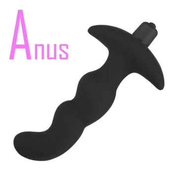 Silicone Vibratório Butt Plugs De Ânus Vibrador Para Casais De Sexo Anal Brinquedos De 10 De Velocidade De Massagem De Próstata Produtos Para Adultos