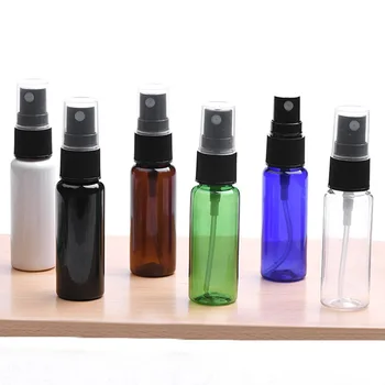 50pcs 20ml Marrom Branco de Plástico Vazio Frasco de Spray Desinfetante Spray de Tamanho de Viagem pele o Perfume em Frascos de Spray