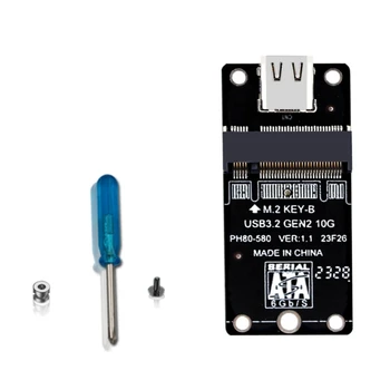 OFBK NGFF SSD para USB3.2 TypeC Placa SSD USB C Adaptador para Chave/M+B Chave 2230-2280