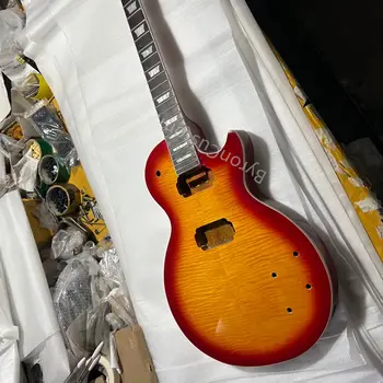 Novo de Alta qualidade DIY guitarra elétrica de corpo de Mogno, padrão kit guitarra