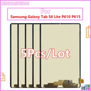 5pcs/monte Tablet LCD Para Samsung Galaxy Tab S6 Lite P610 P615 SM-P610 SM-P615 Visor de Vidro da Tela de Toque do Painel Digitalizar Assembleia