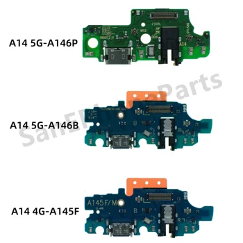 Com IC Suporte de carregamento rápido Para Samsung A14 4G A14 5G A145F A146B A146P USB Dock Carregador Porta Porta de Carregamento do Conselho Cabo Flex
