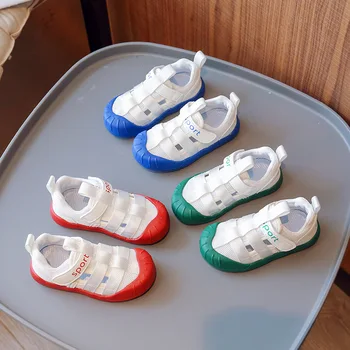 Crianças líquido respirável sandálias 2023 verão de moda de nova menino de esportes metade sandálias
