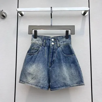 Moda das Mulheres de Marca de Jeans, Shorts Original de Cintura Alta de Design de Luxo High-end Famoso Jeans de Alta Qualidade Lazer Calças Jeans