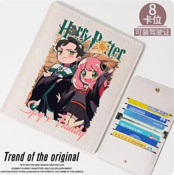 Anime Espião Família Anya Falsificador de Moda Carteira de PU Bolsa de Cartão de Caso de cartões Multi-Hasp Saco de Dinheiro Cosplay Presente B040