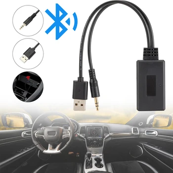 Carro sem Fios Bluetooth Módulo Receptor AUX Adaptador de Música Estéreo de Áudio do Receptor para 2RCA Interface de Veículos