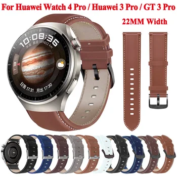 22mm Pulseira de Couro Genuíno Para Huawei Relógio de 4 Pro Bracelete Pulseira Para Huawei Assistir GT 3 Pro /GT3 SE GT 2 GT2 Pro 46mm Banda