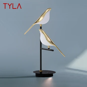 TYLA Nórdicos Pós-moderno, Lâmpada da Tabela do DIODO emissor de Design Criativo de Pássaros Decorativos Para Casa, Mesa Sala de estar Luzes do Quarto
